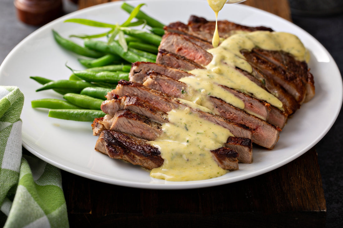 Perfect London Broil with Classic Béarnaise Sauce