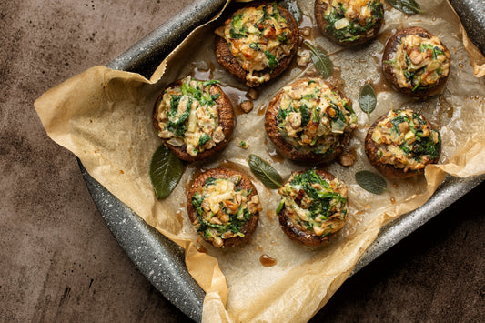 Steak & Ricotta Stuffed Mushrooms