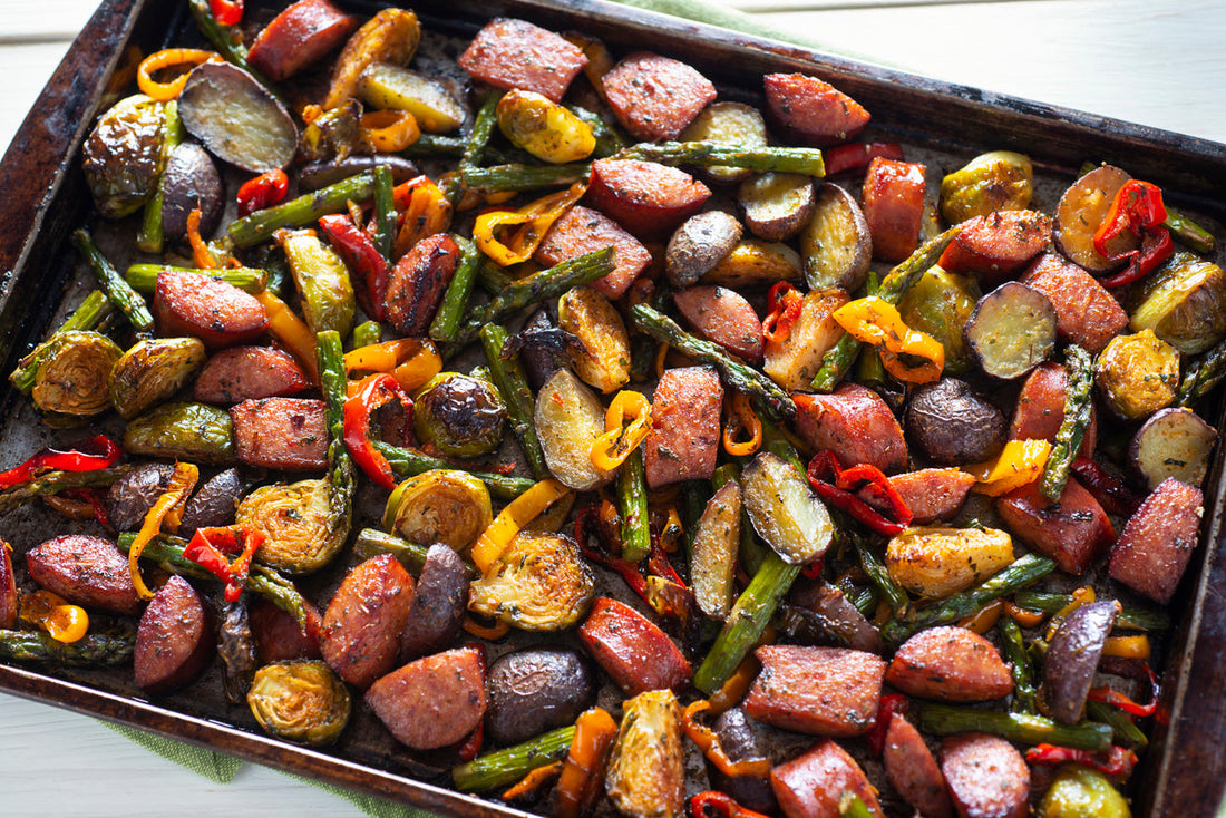 Sheet Pan Kielbasa & Potatoes
