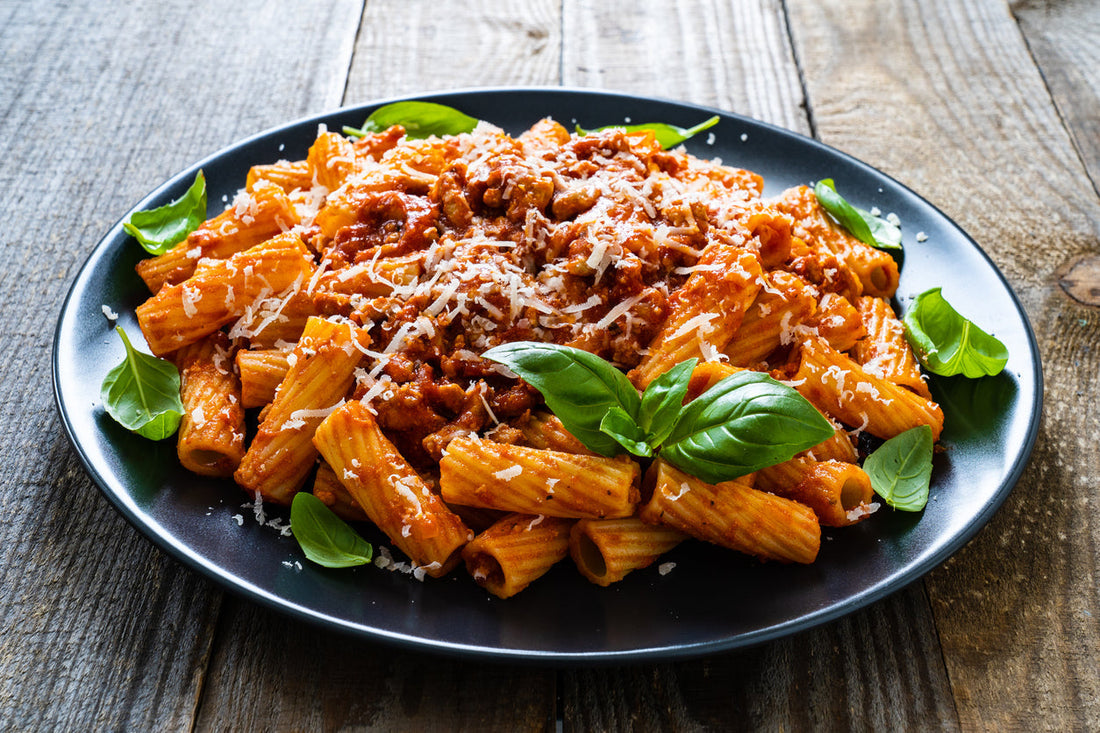 Slow-Cooked Chuck Roast Ragù with Rigatoni & Vegetables