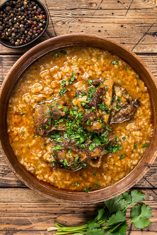 Slow-Simmered Osso Buco with Garlic & Bone Broth
