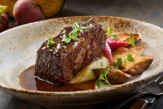 Braised Short Ribs with Garlic & Herbs
