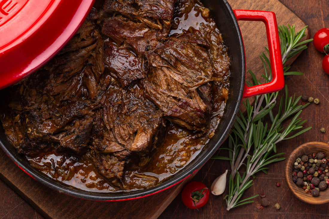 Dutch Oven Chuck Roast with Herbs