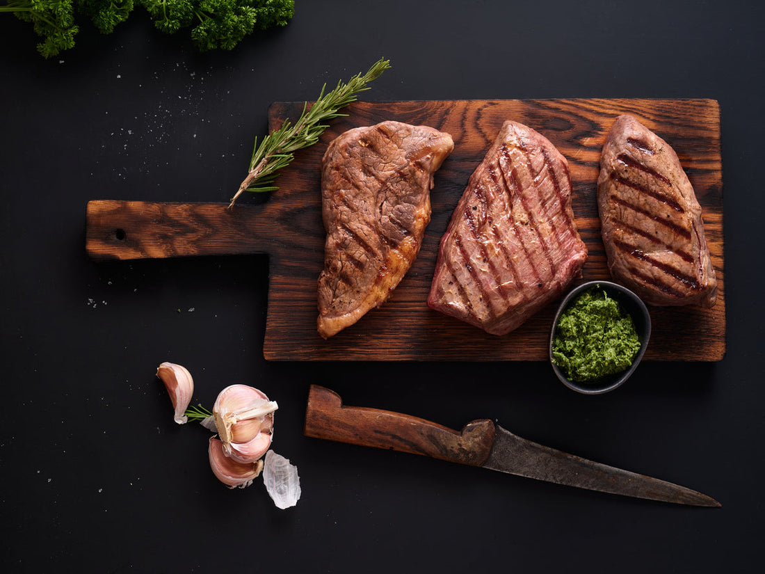 Grilled Picanha with Garlic Herb Butter