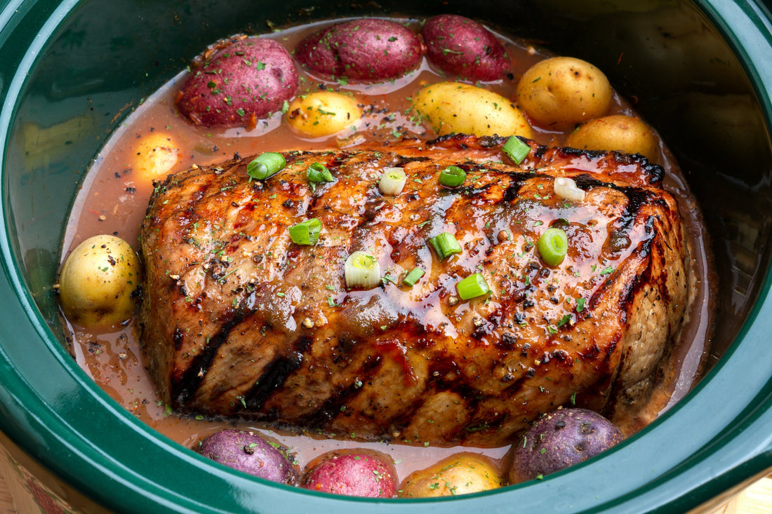 Slow Cooker London Broil with Savory Herb Gravy