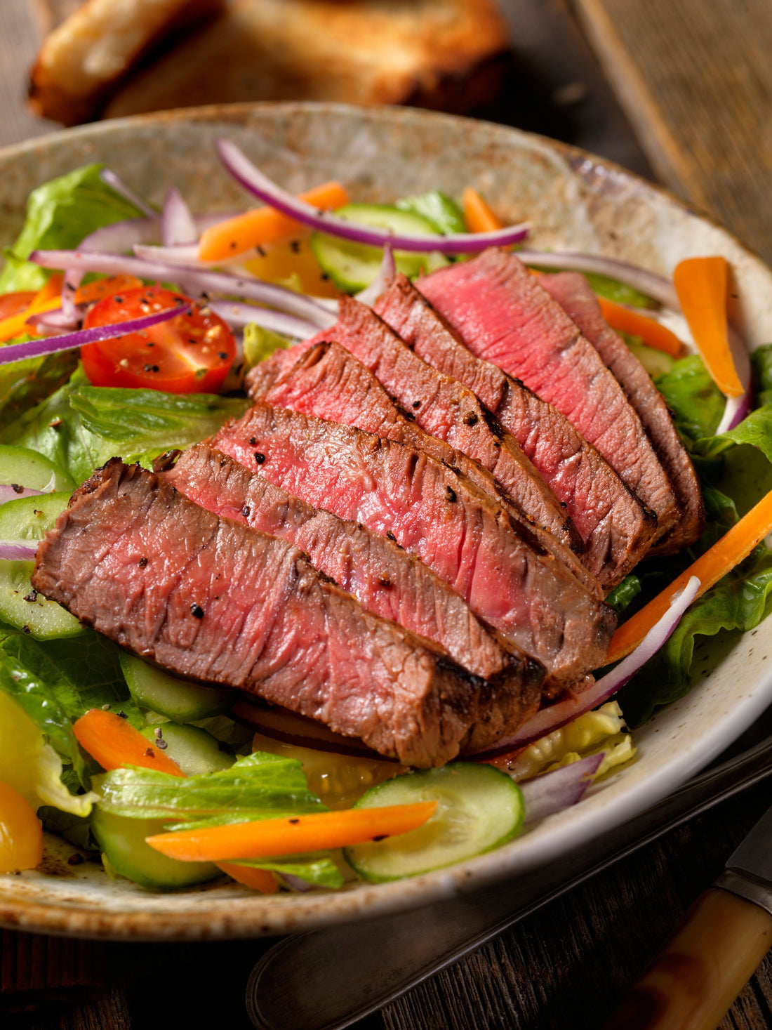 Bright Steak Salad with Avocado & Citrus Vinaigrette