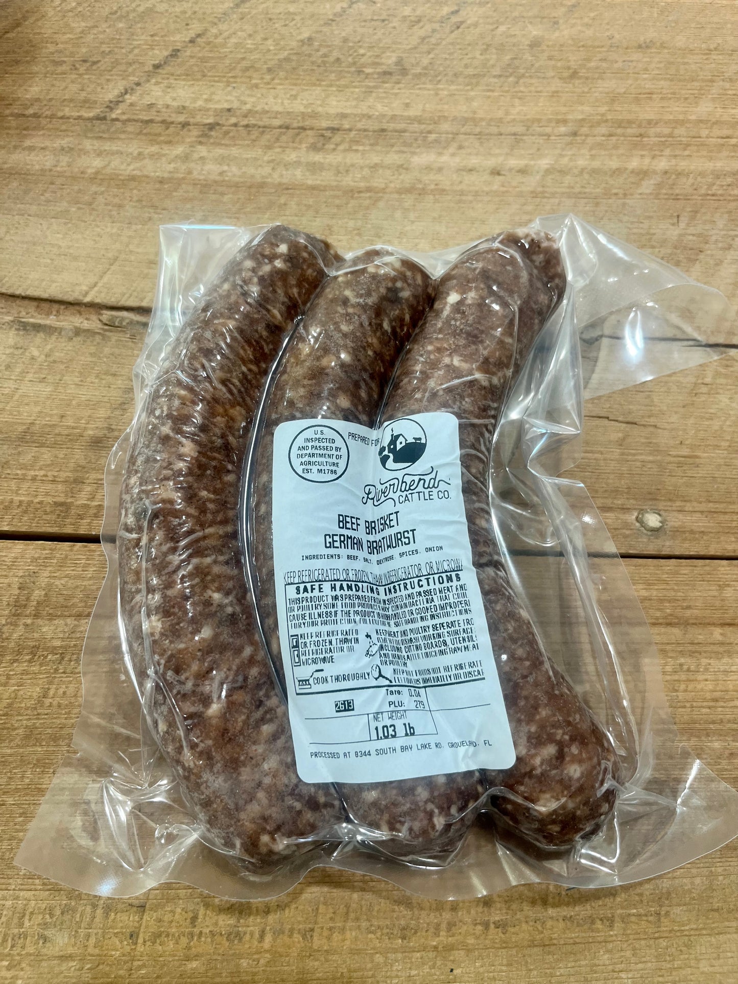 Beef Brisket German Bratwurst