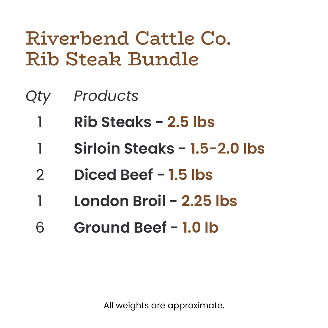 Premium Dry-Aged Individual Beef Cuts - Riverbend Cattle Company