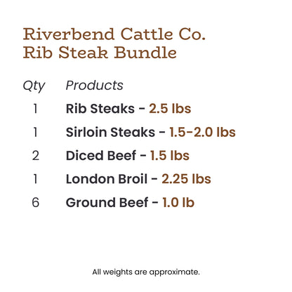 Riverbend Cattle Co. Rib Steak Bundle