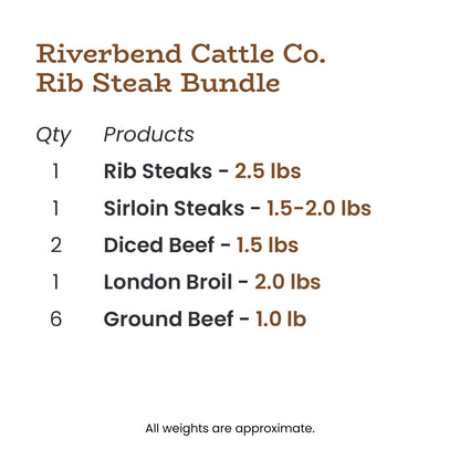 Riverbend Cattle Co. Rib Steak Bundle